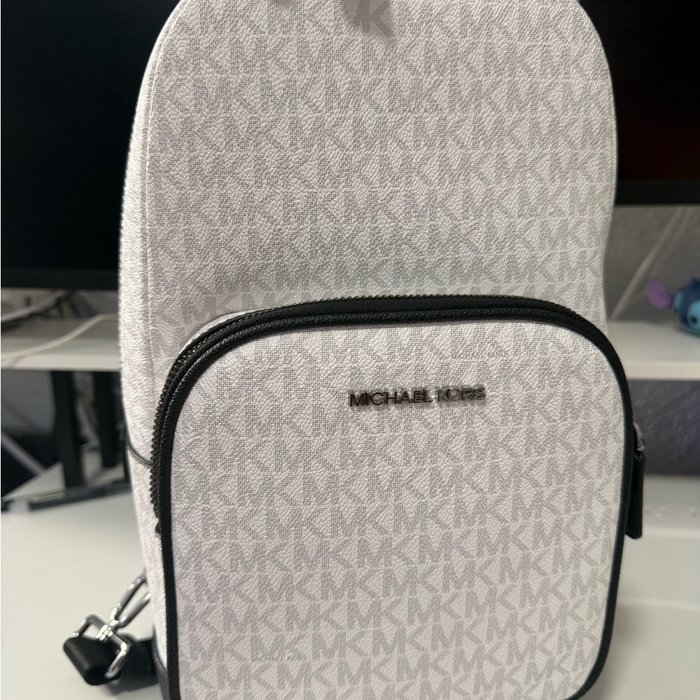 Michael Kors Gray and Black Men's Backpack